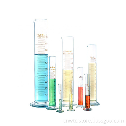 High Boro3.3 Borosilicate Graduated Measuring Cylinder: Laboratory Glassware for Precision Measurement